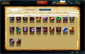 Conta Platina 1 de League of legends LOL