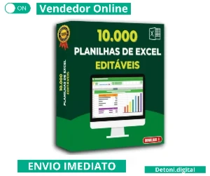 Super Pack +15.000 Planilhas Prontas Editáveis + BRINDE - Softwares e Licenças