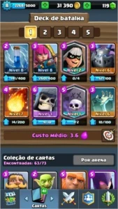 CONTA NV 8 ARENA 9 // 3 LENDÁRIAS BOAS (1 NÍVEL 2) - Clash Royale