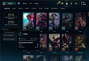 Conta Unranked com 120 Champs e 94 Skins + 5000 RP - League of Legends LOL