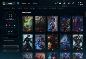 Conta Unranked com 120 Champs e 94 Skins + 5000 RP - League of Legends LOL