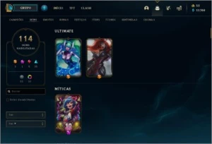 Conta ativa desde a season3. todos os champions! - League of Legends LOL