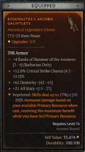 Diablo 4 -  Bárbaro lvl 81 TOP - Pacote Ultimate - Diablo Immortal
