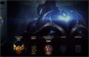 Conta de Lol Ouro V 104 Champs e 23 Skins - League of Legends