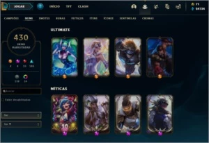 Conta com 430 skins,completa. - League of Legends LOL