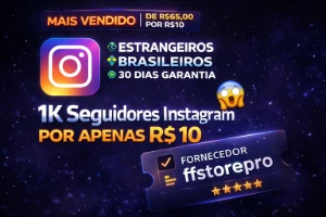 [MAIS VENDIDO] 1K Seguidores Instagram por apenas R$ 10