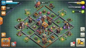CONTA CV11 RECENTE CLASH OF CLANS + DECORAÇÕES RARAS