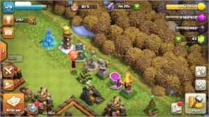 CONTA CV11 RECENTE CLASH OF CLANS + DECORAÇÕES RARAS