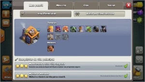 CONTA CV11 RECENTE CLASH OF CLANS + DECORAÇÕES RARAS