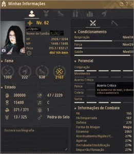Conta Bdo Sorc 62/ OGRO PEN/ Armadura e armas boss/ VELL - Black Desert