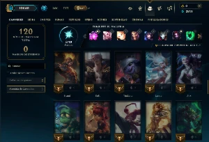 Platina 4 com 65 Champs e 15 Skins - League of Legends LOL