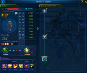 Conta LA Omega Tamer Lv146 Susan Shin, DarkBagra e X7 - Digimon Masters Online DMO