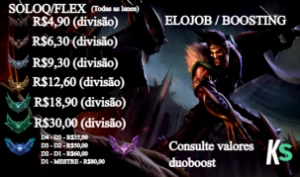 Elojob / Duoboost No Lol (Soloq E Flex) - Todas As Lanes - League of Legends