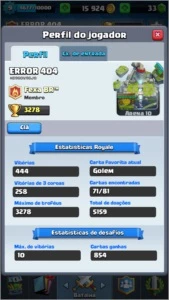 conta clash royale