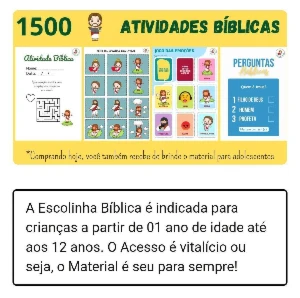 ✅Kit Escolinha Bíblica 🙏+ Brinde📦 - Others