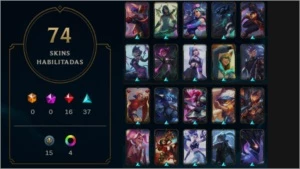 CONTA LEAGUE OF LEGENDS + VALORANT (VARIAS SKINS) LOL