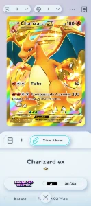 Pokémon Tcg Pocket- Charizard Gold + Articuno EX+ Full Arts - Outros