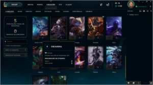 Conta DIAMANTE1 SMURF - 33 CAMPEÕES - 75% WINRATE - League of Legends LOL