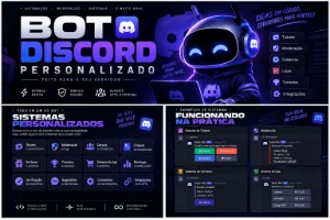 Bot para Discord Personalizado | Tickets, Moderação, Logs e - Serviços Digitais