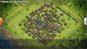 conta clash of clans cv9 semi full 3600 gemas.