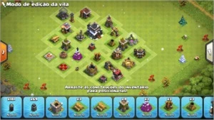 conta clash of clans cv9 semi full 3600 gemas.