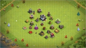conta clash of clans cv9 semi full 3600 gemas.