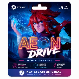 Aeon Drive para PC – Key Steam Original (Mídia Digital)