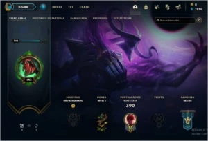 conta Wild Rift com PC integrada - League of Legends LOL