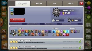 Vila Clash of clans Cv 9 full + conta pokemon go nvl 27