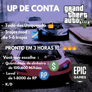GTA 5 Online (PC) | Up + de 170 milhões + Unlock All