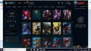 Conta League of Legends lvl50,todos campeões e 158 skins LOL