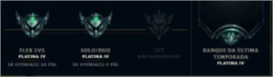 CONTAS MMR SMURF PLATINA 4 + BRINDE - League of Legends LOL