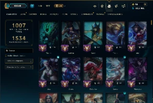 Ouro 4 com TODOS os Champs e 194 Skins ( SUP / MID  ADC ) - League of Legends LOL