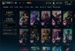 Ouro 4 com TODOS os Champs e 194 Skins ( SUP / MID  ADC ) - League of Legends LOL