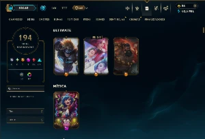 Ouro 4 com TODOS os Champs e 194 Skins ( SUP / MID  ADC ) - League of Legends LOL