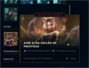 Conta com MR de Diamante III e com muitos ícones antigos - League of Legends LOL