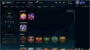Conta com MR de Diamante III e com muitos ícones antigos - League of Legends LOL