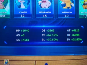 Conta Ladmo/Omega - 2 Ranku - Kizuna/Eosmon - Digimon Masters Online