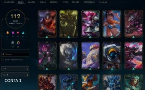 CONTA - PLATINA 4 - 110 CHAMPIONS - 112 SKINS - League of Legends LOL