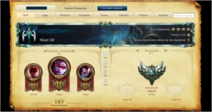 Conta league of legends (Com borda platina) LOL