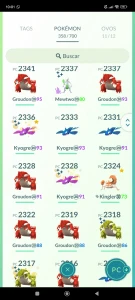 Lvl 40 Com Lendários hundos,1.6M De Dust, Preço negociável - Pokemon GO