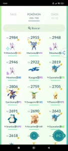 Lvl 40 Com Lendários hundos,1.6M De Dust, Preço negociável - Pokemon GO