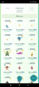 Lvl 40 Com Lendários hundos,1.6M De Dust, Preço negociável - Pokemon GO