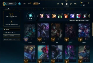 Unranked com 30 Champs e 4 Skins - League of Legends LOL