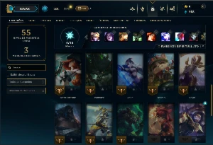 Unranked com 30 Champs e 4 Skins - League of Legends LOL