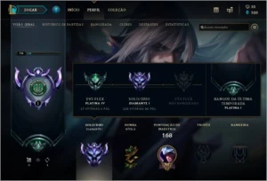 CONTA DIAMANTE 1 MMR ALTO - League of Legends LOL