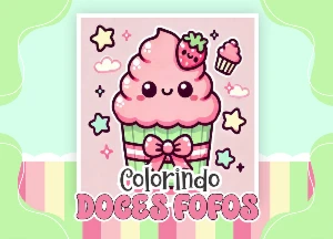 Arquivo Digital Livro de colorir Doces Fofos – PDF - eBooks
