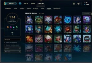 Conta - League of Legends - Todos Champs menos Rakan e Pyke LOL