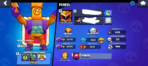 Conta Brawl Stars 36k de trofeús