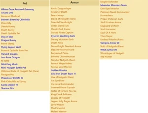 Conta AQW 2008, quase todos os rares de 2009 do Nulgath! - Adventure Quest World